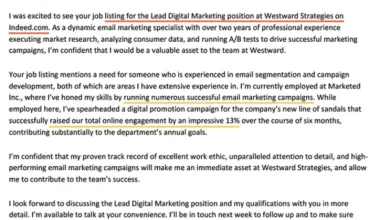 How To Write A Winning Cover Letter For Job Application