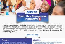 Apply Now For Youth Civil Engagement Program Cohort '5' 